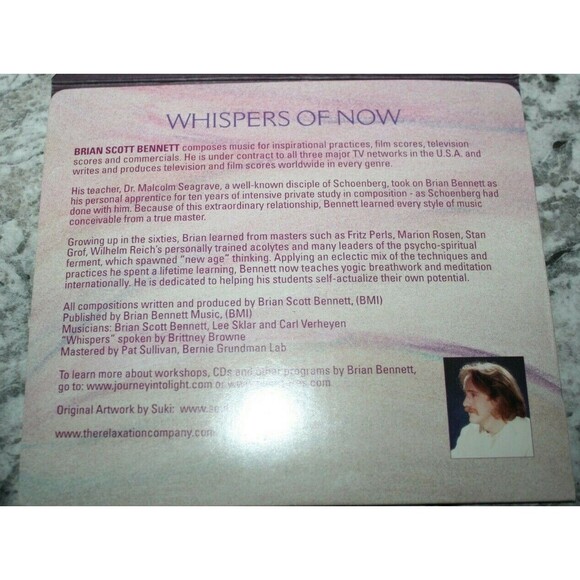 Whispers of Now New Age 1 Disc CD ECKHART TOLLE, BRIAN SCOTT BENNETT FREE SHIP - Picture 3 of 4